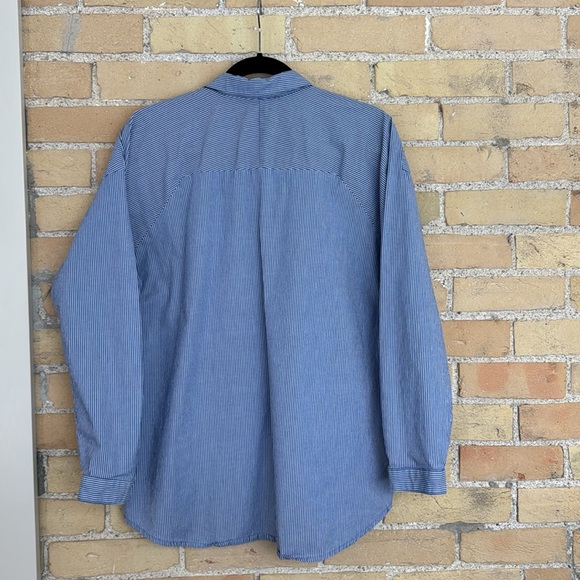 Esprit -EDC Blue and White Striped Shirt - Picture 4 of 4